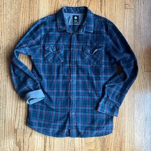 Element plaid men’s size large 100% cotton soft worn look flannel
